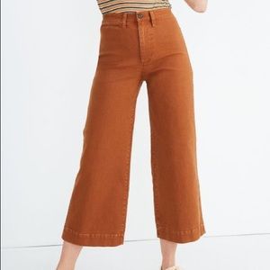 Madewell Emmitt cropped wide leg pants